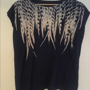 Hand painted cotton kimono top.